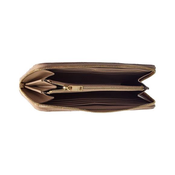 Saint Laurent Monogram Matelasse Leather Zip Around Wallet, Black - Picture 4 of 5